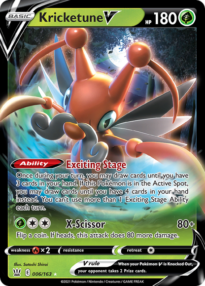 Kricketune V - Battle Styles (Ultra Rare) [BST-6]