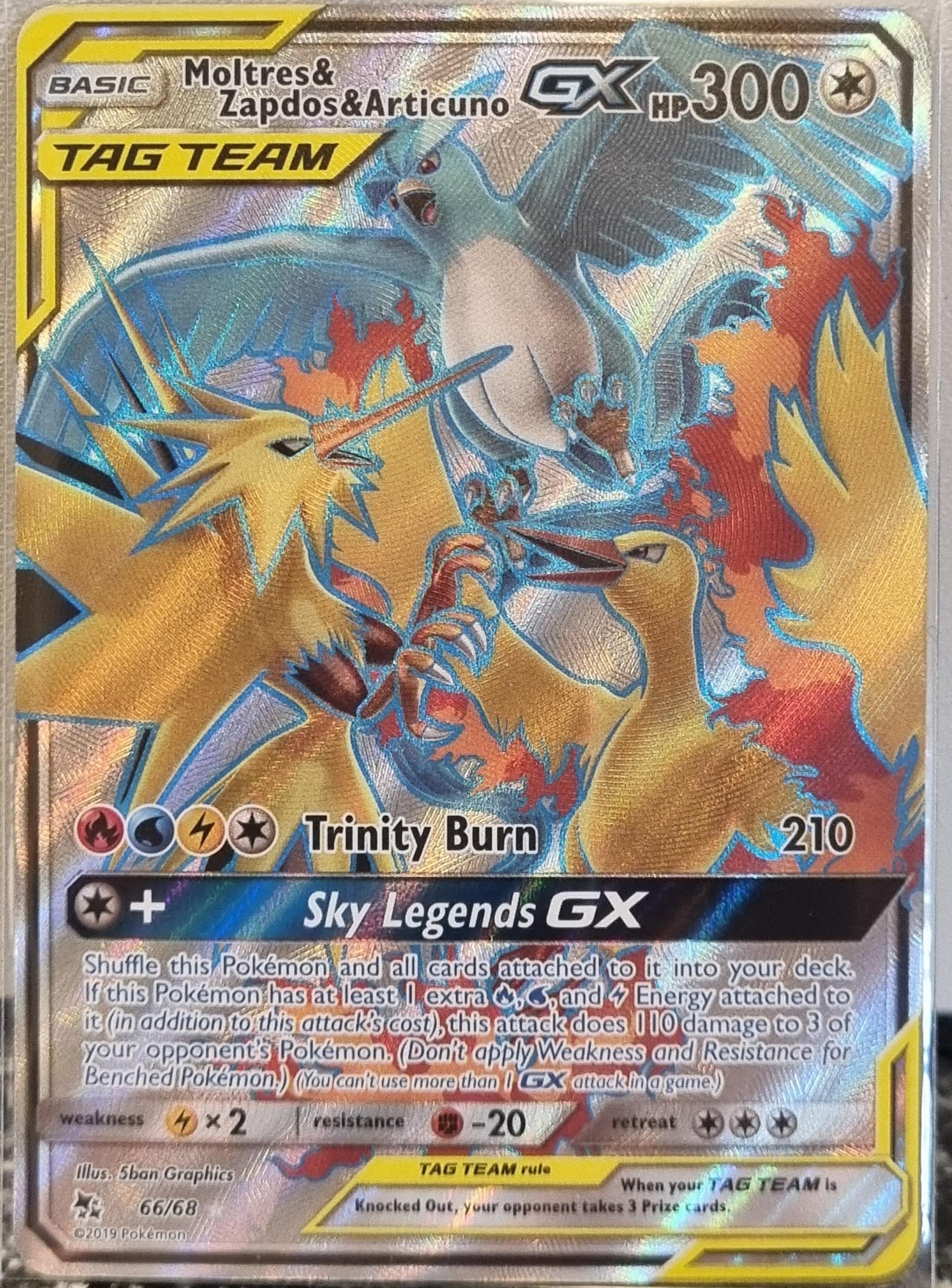 Moltres & Zapdos & Articuno GX - Hidden Fates (Ultra Rare) [HIF-66]
