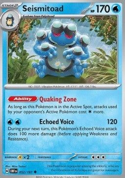 Seismitoad - Obsidian Flames (Uncommon) [OBF-052]