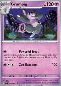 Grumpig - Obsidian Flames (Uncommon) [OBF-091]