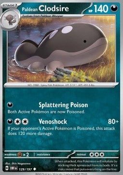 Paldean Clodsire - Obsidian Flames (Uncommon) [OBF-129]