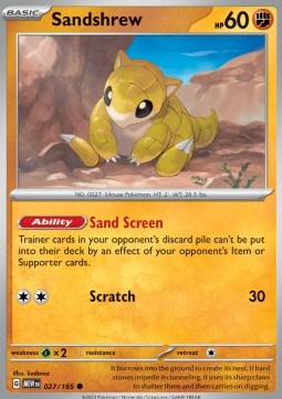 Sandshrew - 151 (Common) [MEW-027]