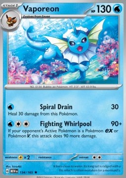 Vaporeon - 151 (Rare) [MEW-134]