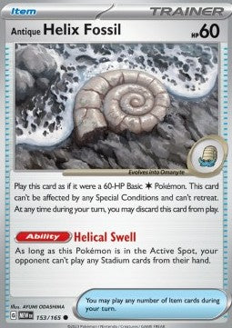 Antique Helix Fossil - 151 (Common) [MEW-153]