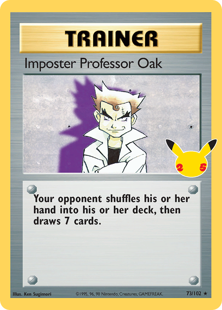Imposter Professor Oak - Celebrations (Rare) [CEL-BS 73]