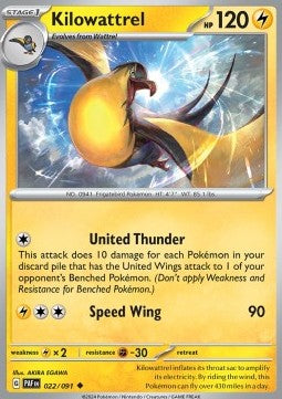 Kilowattrel - Paldean Fates (Uncommon) [PAF-022]