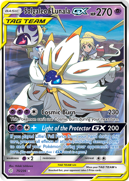 Solgaleo & Lunala GX - Cosmic Eclipse (Ultra Rare) [CEC-75]