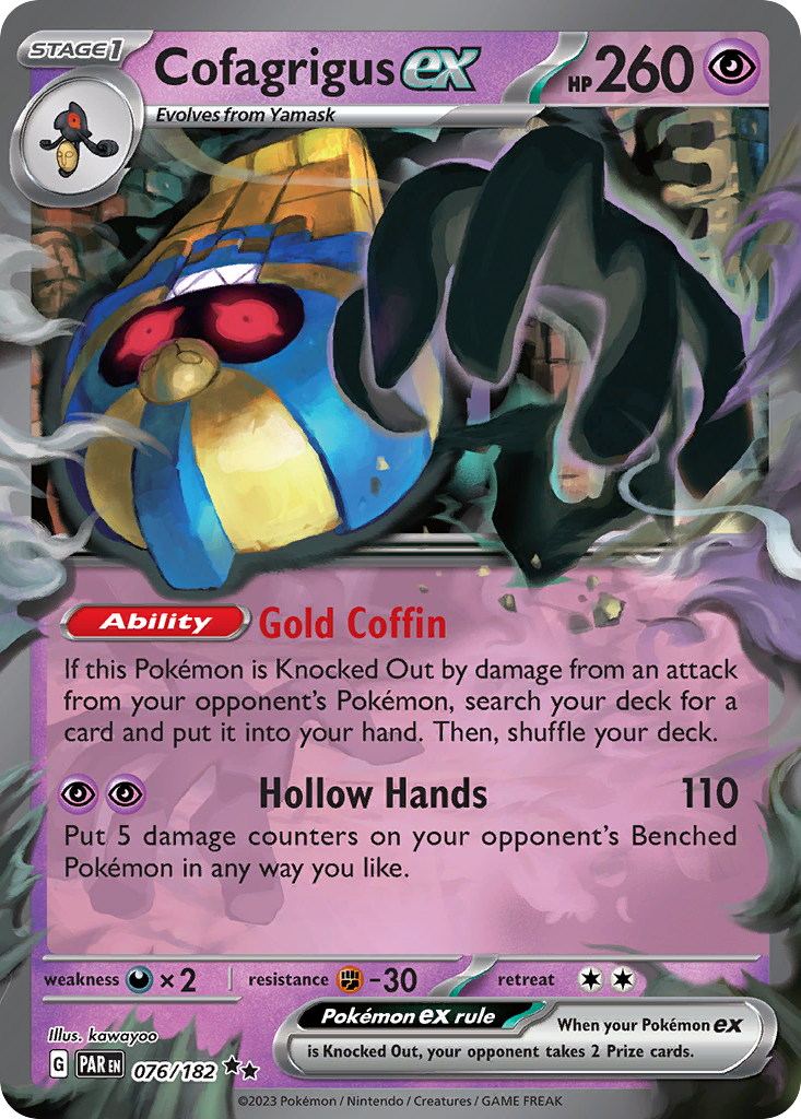 Cofagrigus ex - Paradox Rift (Double Rare) [PAR-076]