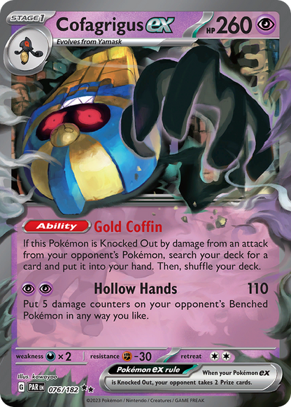 Cofagrigus ex - Paradox Rift (Double Rare) [PAR-076]