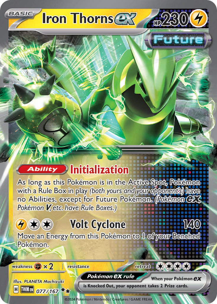 Iron Thorns ex - Twilight Masquerade (Double Rare) [TWM-077]
