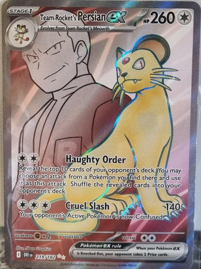 Team Rocket's Persian ex - Destined Rivals (Ultra Rare) [DRI-219]