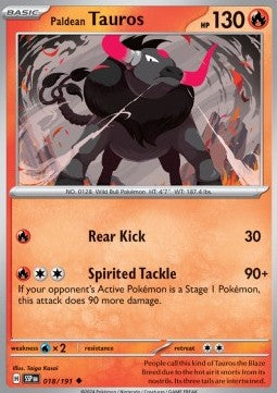 Paldean Tauros - Surging Sparks (Uncommon) [SSP-018]