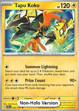 Tapu Koko - Surging Sparks (Rare) [SSP-065]