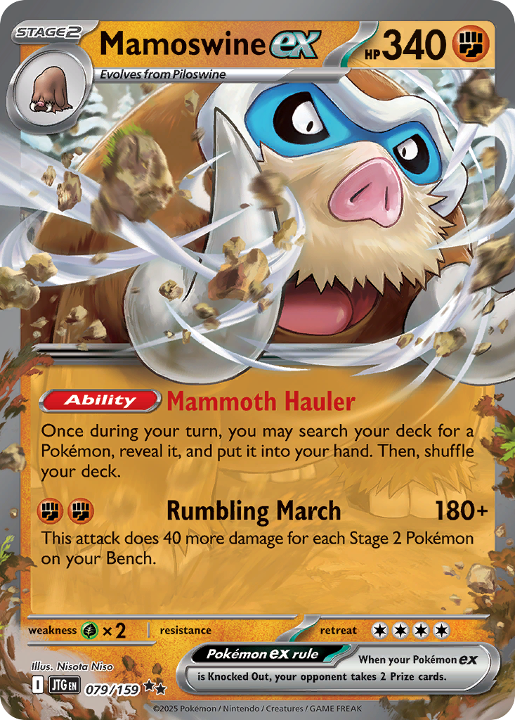 Mamoswine ex - Journey Together (Double Rare) [JTG-079]