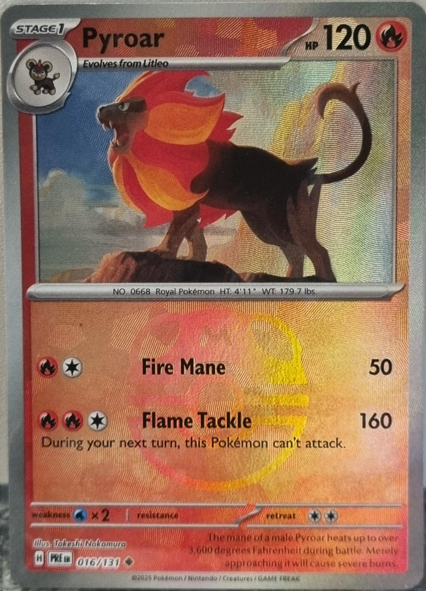 Pyroar - Prismatic Evolutions: Additionals (Uncommon) [xPRE-016]