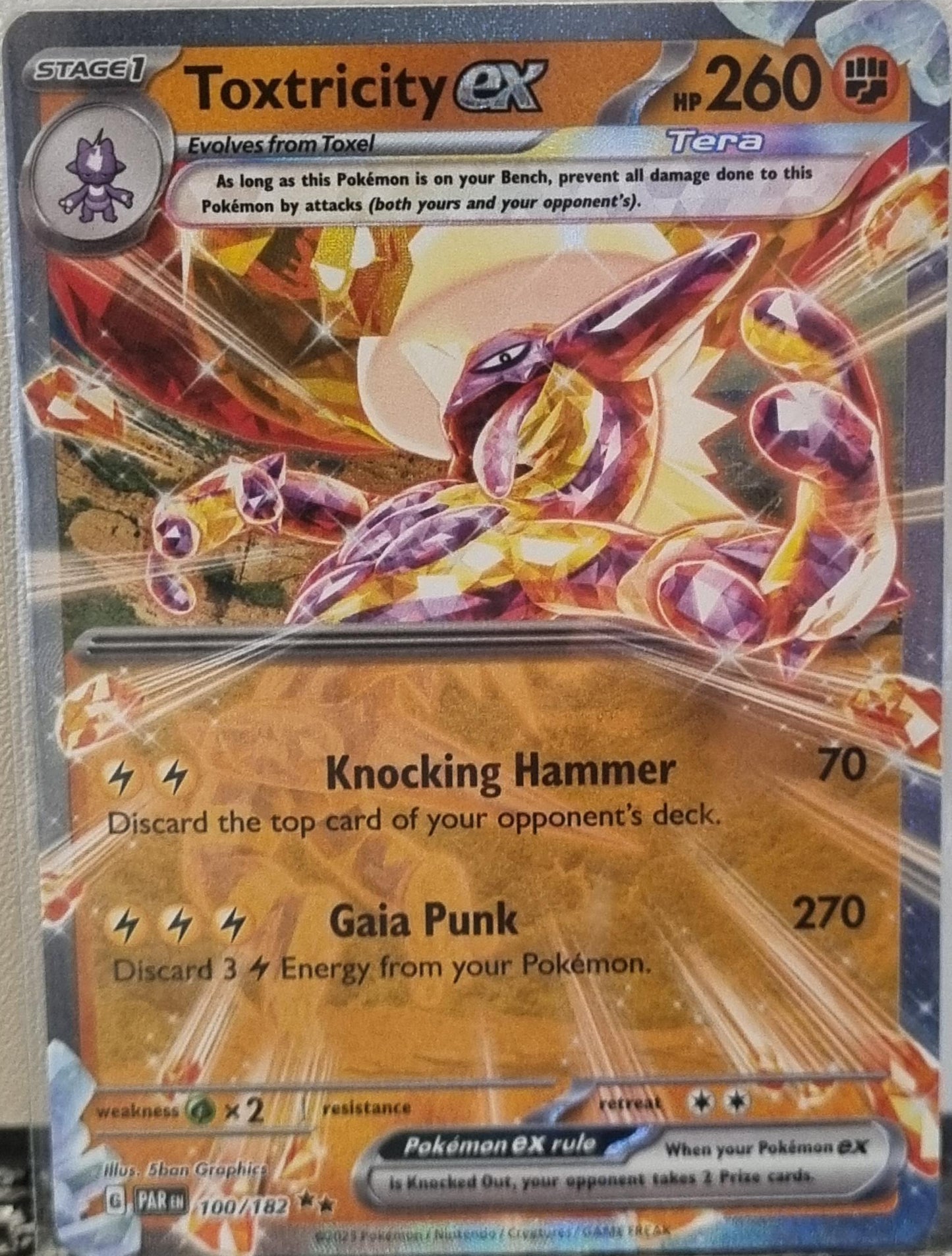 Toxtricity ex - Paradox Rift (Double Rare) [PAR-100]