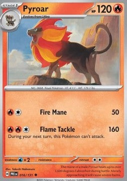 Pyroar - Prismatic Evolutions (Uncommon) [PRE-016]