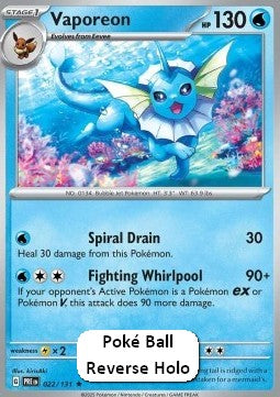 Vaporeon - Prismatic Evolutions: Additionals (Rare) [xPRE-022]