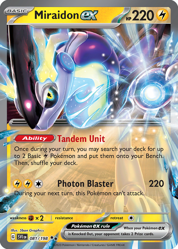 Miraidon ex - Scarlet & Violet (Double Rare) [SVI-081]