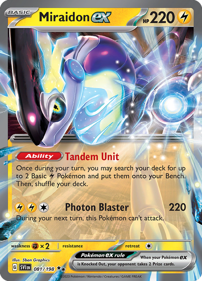 Miraidon ex - Scarlet & Violet (Double Rare) [SVI-081]