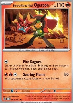 Hearthflame Mask Ogerpon - Destined Rivals (Uncommon) [DRI-044]