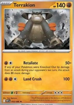 Terrakion - White Flare (Rare) [WHT-054]