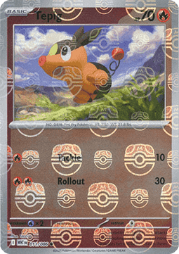 Tepig - White Flare: Additionals (Common) [xWHT-011]