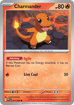Charmander - Phantasmal Flames (Common) [PFL-011]