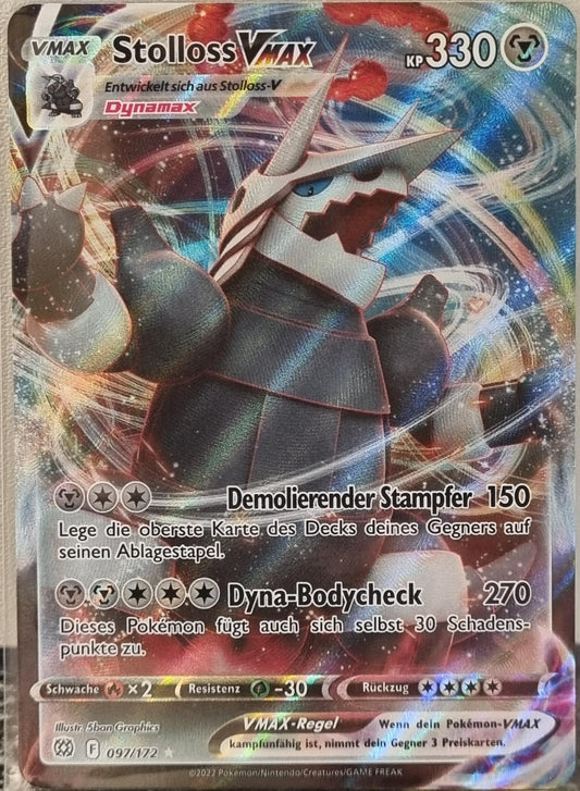 Aggron VMAX - Brilliant Stars (Ultra Rare) [BRS-097]