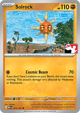 Solrock - Play! Pokémon Prize Pack Series Eight (Prize Pack Series) [PPS8-MEG 075]