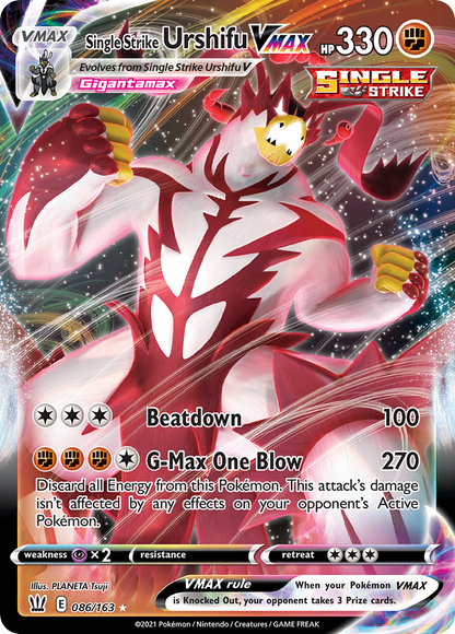 Single Strike Urshifu VMAX - Battle Styles (Ultra Rare) [BST-86]