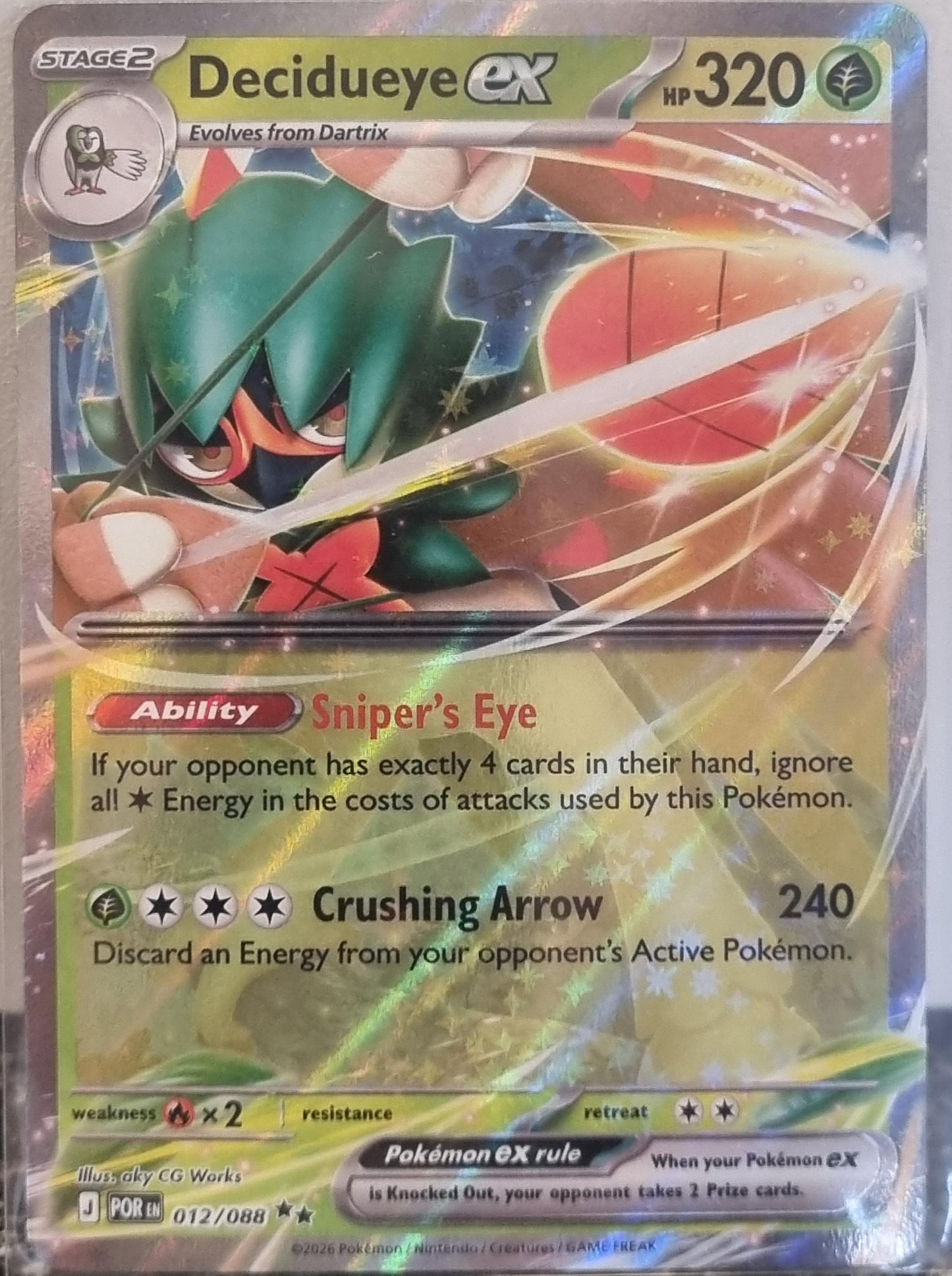 Decidueye ex - Perfect Order (Double Rare) [POR-012]