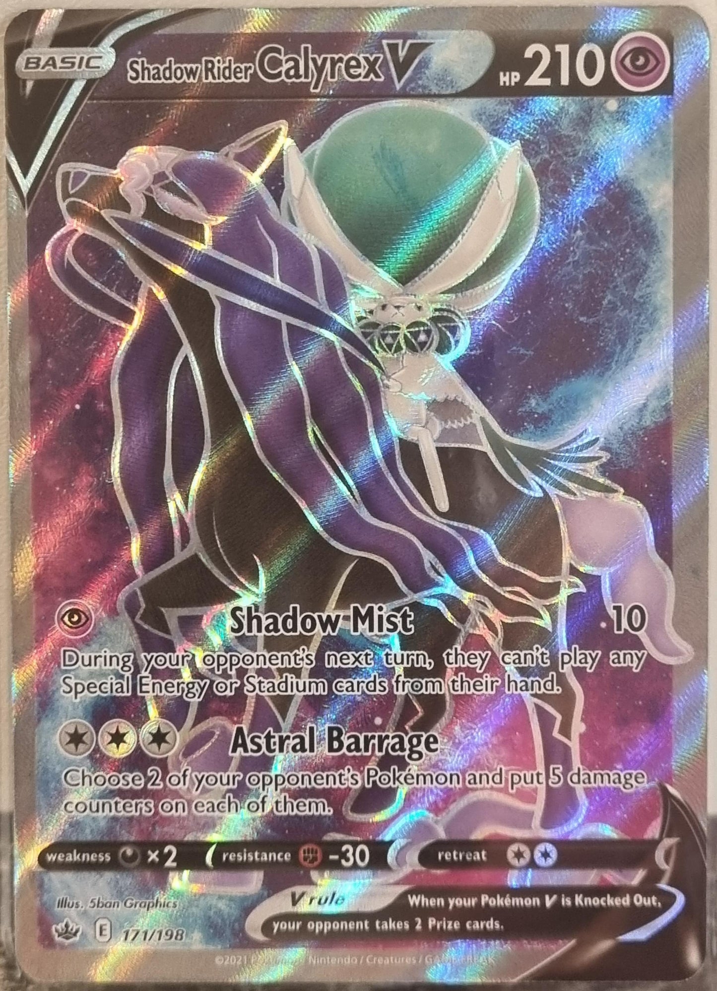 Shadow Rider Calyrex V - Chilling Reign (Ultra Rare) [CRE-171]