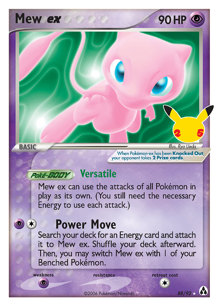 Mew ex - Celebrations (Ultra Rare) [CEL-LM 88]