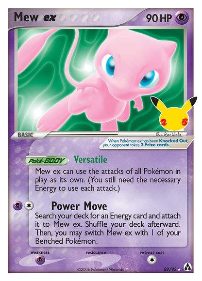 Mew ex - Celebrations (Ultra Rare) [CEL-LM 88]