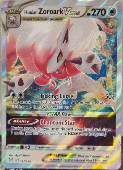 Hisuian Zoroark VSTAR - Lost Origin (Ultra Rare) [LOR-147]