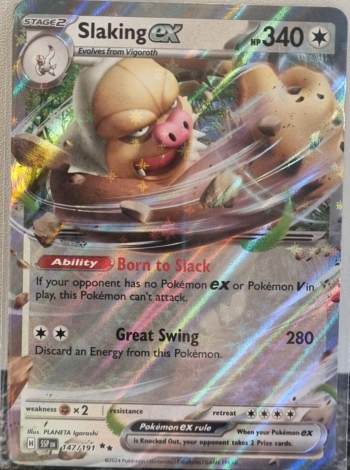 Slaking ex - Surging Sparks (Double Rare) [SSP-147]
