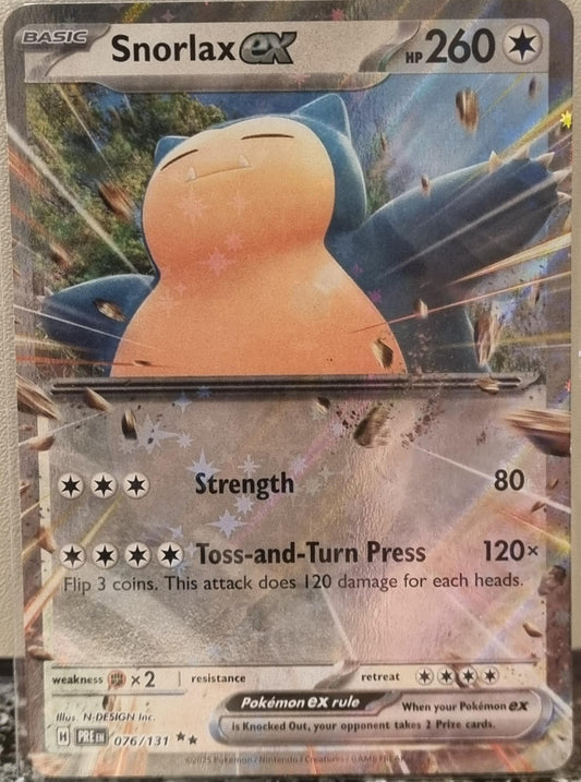 Snorlax ex - Prismatic Evolutions (Double Rare) [PRE-076]