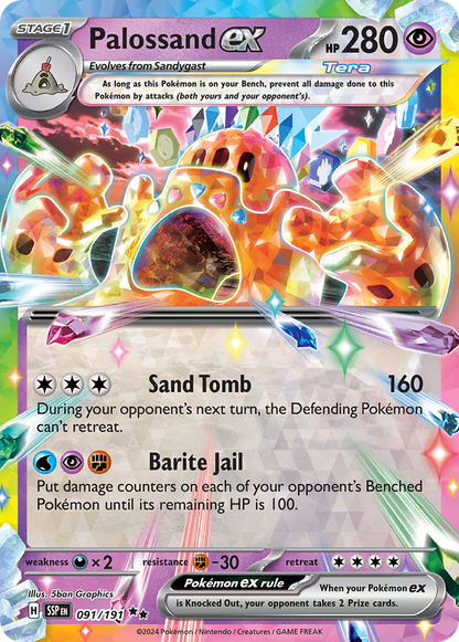 Palossand ex - Surging Sparks (Double Rare) [SSP-091]