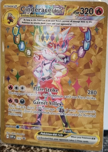 Cinderace ex - SV Black Star Promos (Promo) [SVP-163]