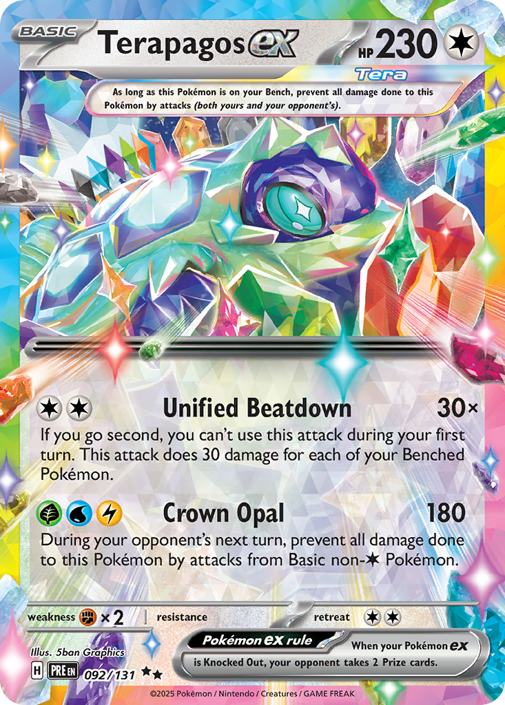 Terapagos ex - Prismatic Evolutions (Double Rare) [PRE-092]