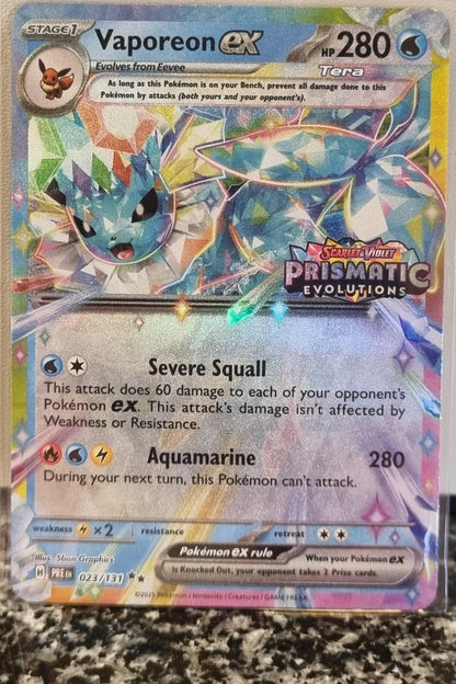 Vaporeon ex - Prismatic Evolutions: Additionals (Promo) [xPRE-023]