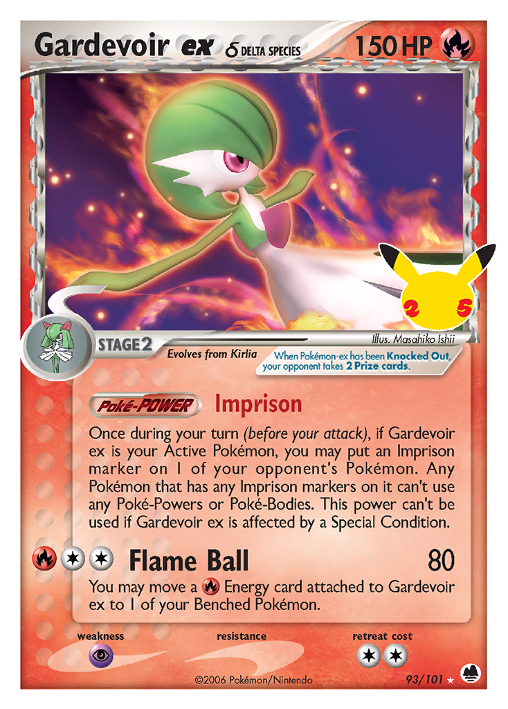 Gardevoir ex δ Delta Species - Celebrations (Ultra Rare) [CEL-DF 93]