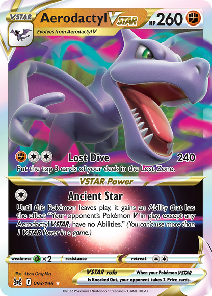 Aerodactyl VSTAR - Lost Origin (Ultra Rare) [LOR-093]