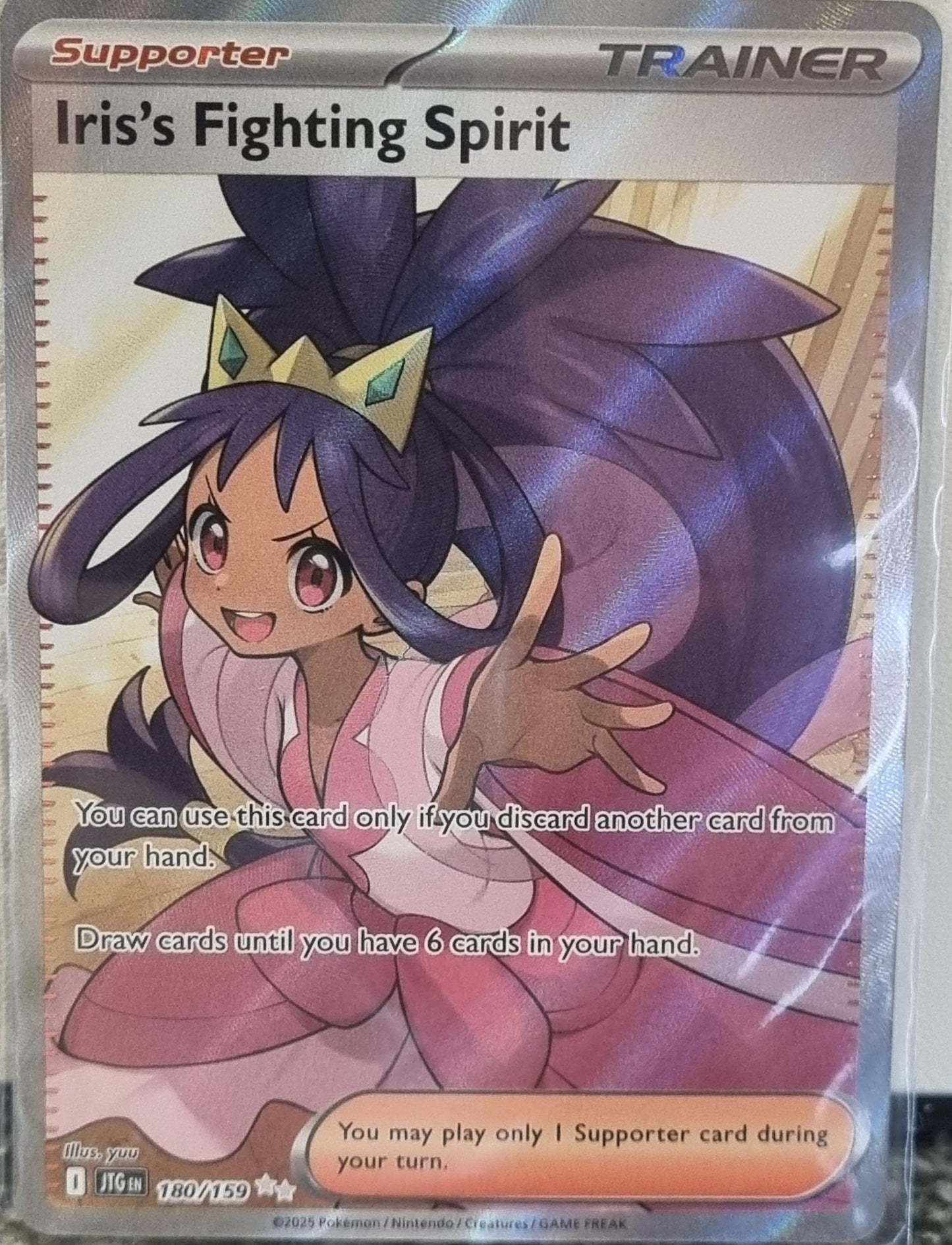 Iris's Fighting Spirit - Journey Together (Ultra Rare) [JTG-180]
