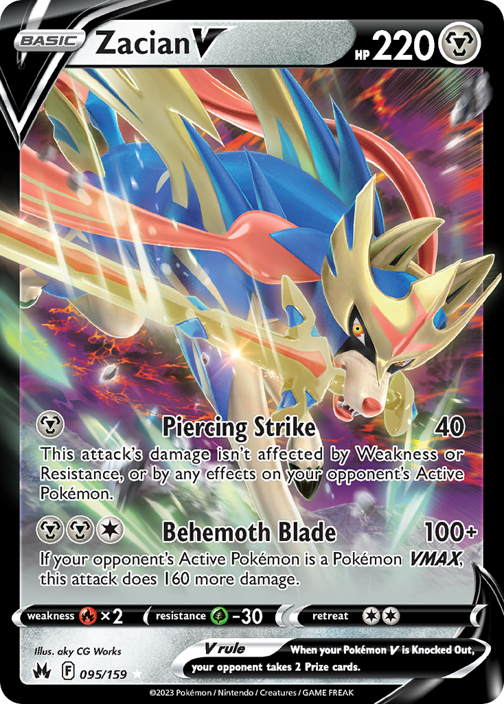 Zacian V - Crown Zenith (Ultra Rare) [CRZ-095]