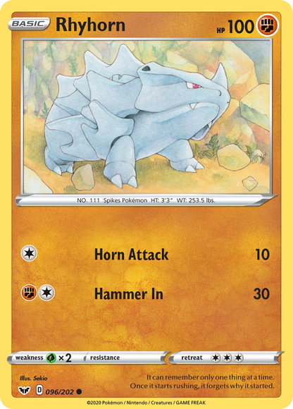 Rhyhorn - Sword & Shield (Common) [SSH-96]