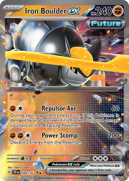 Iron Boulder ex - Temporal Forces (Double Rare) [TEF-099]