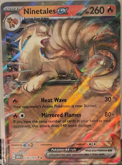 Ninetales ex - 151 (Double Rare) [MEW-038]