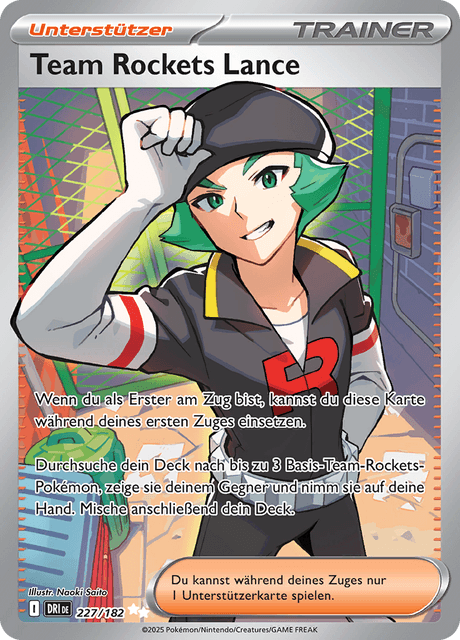 Team Rocket's Lance — Ewige Rivalen #227 Pokémon Card